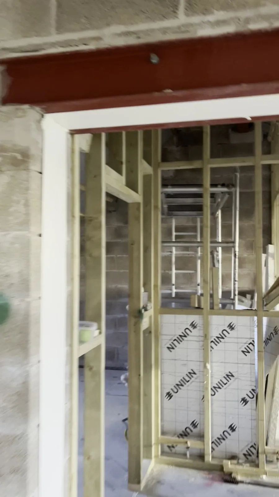 Walkthrough video of a PIR insulation install in progress on a timber-frame build